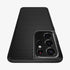 ACS02350 - Galaxy S21 Ultra Liquid Air Case in matte black showing the back